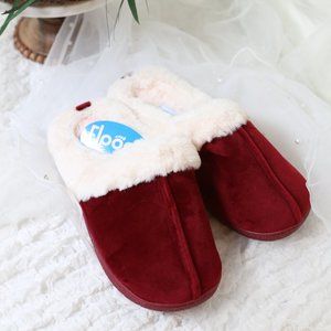Floopi Slippers for Women Memory Foam fur lined
